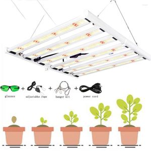 Grow Lights Full Spectrum Real 320W IP65 Dimble LED -ljus för inomhusväxter Blomma växthustältplantor Fitolampy Phyto Lamp