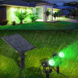 Güneş lambası dış spot ışığı LED Peyzaj Plug-In Bahçe Çim Ağacı Işık Yol Işıkları