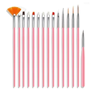 Nail Art Kits Tools Kit UV Gel Painting Brush Set Dotting Pen Striping Tape Line Manicure 3D Rhinestones Decoration Jewelry