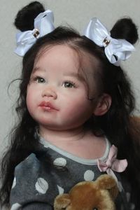 Dolls 32Inch Huge Size Reborn Toddler Doll Kit Leonie Princess Girl Real Life Size Unfinished Unpainted Doll Parts with Body 230114