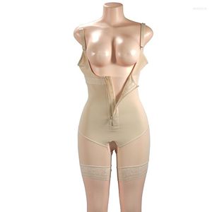 Shapers damskie Szyfowanie Shapewear dla kobiet Kontrola brzucha Fajas Colombianas Body Shaper Otwarty Bodysuit Bodysuit Waist Trener