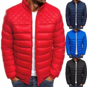 Мужская вниз Zogaa Men Men Men Winter Pater Одежда 2023 Пузырька повседневная уличная одежда 4 цвета на молнии