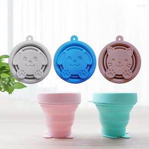 Cups Saucers 170ML Drinking Cup Coffee Mugs Travel Portable Folding Water Wash Mug Silicone Retractable Bottle With Lid