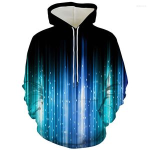 Męskie bluzy z kapturem kolorowy meteor prysznic 3D drukowane bluzy męskie bluzy z kapturem śmieszne trippy z kapturem 2023 naturalne scenerie bake kobiety pullover s-5x