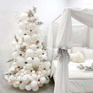 Decorazione per feste Ohoho Palloncini nuziali bianchi Kit arco ghirlanda Mariage Anniversaire Fille Baby Bridal Shower Compleanno