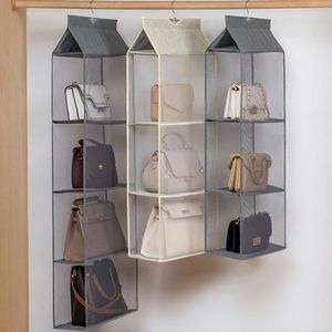 Aufbewahrungsboxenhandtasche Hanging Bag Garderobe Staubdes dreidimensionales Netz Mehrschichtiger