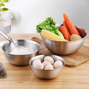 Bowls Stainless Steel Salad Mixing Non-Slip Egg Beater Dough Bread With Scale Container Kitchen Cooking Baking Utensil