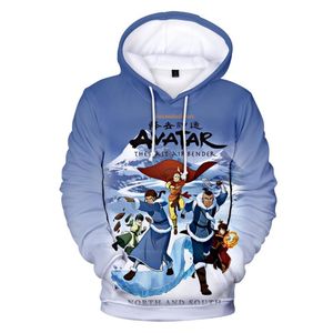 Felpe con cappuccio da uomo Avatar The Last Airbender Stampa 3D Cartoon Anime Felpa Uomo Donna Moda Felpa con cappuccio Pullover Hip Hop Bambini Top