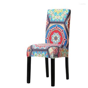 Chair Covers Printed Cover Universal Size Stretch Slipcovers Elastic Seat Restaurant For Dining Room