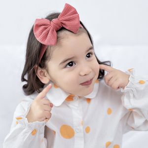 Baby Ribbon Headband Bow Girl Knitting Headbands Twist Cable Soft Knot Turban Kids Headwear Baby Accessories 1402