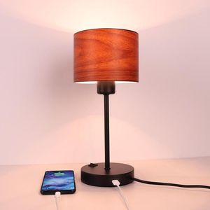 Lampy stołowe Nowoczesne mini E27 LED USB ładowanie Hal w pomieszczenia Dask Light