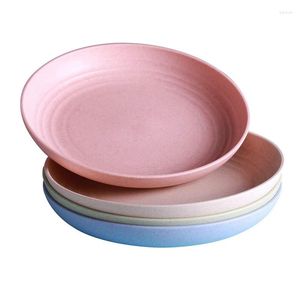 Plates Buy One Get 8pcs Bone-spit Dish Household Plastic Dining Table Round Small Plate Japanese Set 6 Inches