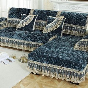 Chair Covers Winter Warm Short Plush Sofa Sectional Towels Slip-resistence Couch For Living Room Seat Patio Home Textile