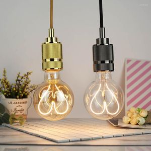 Lekka LED E27 Retro Love Filament 4W ciepły żółty 220V 110V G95 Vintage Edison Lamp Decor Home