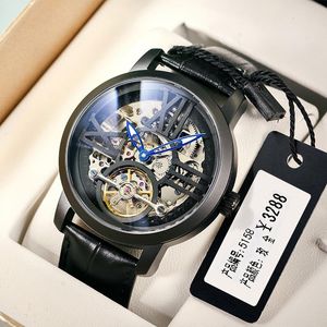 Relógios de pulso Ailang Mechanical Watch Automático Hollow Tourbillon Sports Water prova d'água Watches Authentic Business Authentic 6811lm