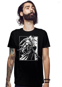 Camisetas masculinas Sephiroth the Man in Black Cape Final Fantasy Manga T-shirt S-6xl