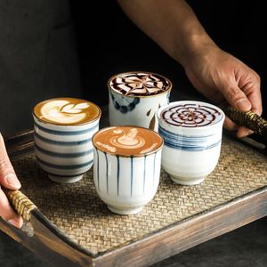 Muggar japansk keramisk te kaffekopp öl whisky glas dryckware latte specialiserade butiksredskap mugg