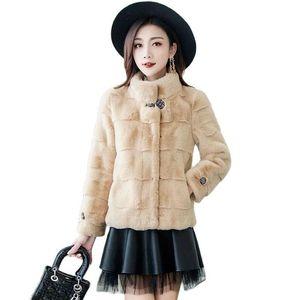 Women's Wool & Blends Imitate Mink Fleece Coat Autumn Winter 2023 High-End Short Woolen Ladies Jacket Thicken Female OuterwearWo