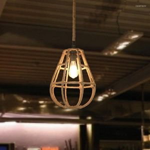 Pendelleuchten American Retro Loft Rope Lights Pot Cafe Bar Restaurant Shop Creative Industrial One Personality
