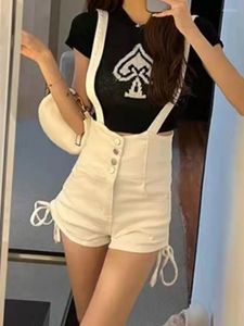 Women's Tracksuits Casual Suit 2023 Summer Denim Overalls Shorts Knitted Sweater Short-Sleeved T-Shirt Two-Piece Fashion Women'S