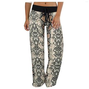 Active Pants 2023 Loose Leggings Women Wide Leg Yoga Fitness Gym Lounge Palazzo Trousers Comfy Pyjama Female Patchwork Sport