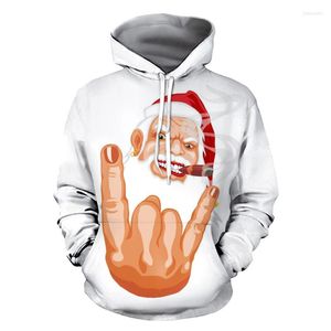 Erkek Hoodies Sonbahar ve Kış Paltosu Noel Hoodie 3D Dijital Erkekler Harajuku Giyim