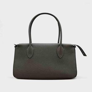 Abendtaschen MS Mode Frauen Umhängetasche Luxus Designer Togo Rindsleder Schulter Damen Handtasche Weibliche Büro Tote Schwarz im Jahr 2023