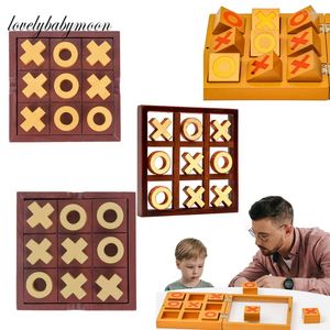 Paintings Parent-Child Interaction Leisure Board Game OX Chess Funny Developing Intelligent Educational Toys Puzzles Kids Gift