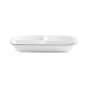 Plates Plate Ceramic Serving Snack Dishes Diet Divided Dish Control Salad Tray Kids Platter Sectioned Dividersplates Pasta Compartment