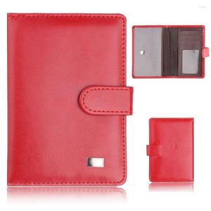 Card Holders TRASSORY Multifunctional Travel Passport Holder Wallet Men Women Luxury Leahter Cover Case For With Buckle