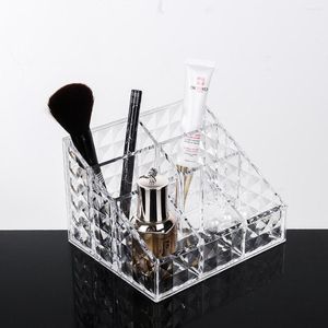 Förvaringslådor Makeup Tool Transparent Lipstick Container Badrum Hållbar akrylarrangör för kosmetisk