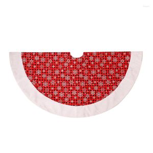 Christmas Decorations Snowflake Printed Tree Skirt Decoration Ornaments Home Party Supplies