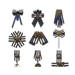 Spille Spille placcate britanniche Trendy Anchor Lovers Spilla Donna Navy Wind Badge Maschio College Suit Pin Gift Drop Delivery Jewelry Ottl8