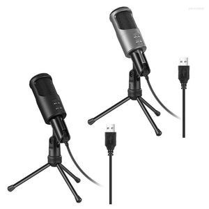 Microphones Microphone Headphone USB Port Streaming Mic Game Props Vocal Record Apply