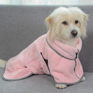 Hundkläder husdjur badrock snabbtorkande super absorberande mild till hud mjuk konsistens enkla bärande hundar katt badhandduk leveranser