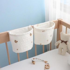 Storage Boxes Wall-mounted Hanging Bag Crib Diaper Bedside Caddy Organizer Pouch