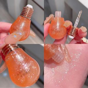 Lip Gloss Creative Bulb Lipgloss Glitter Shiny Glaze Moisturizing Oil Lasting Liquid Care Lips Cosmetics