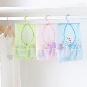 Storage Boxes 2023 1PC Bathroom Locker Clothes-clip Mesh Bag Hook Hanging Organizer Shower Multi-purpose