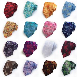 Laço gravata 8cm Men's Tie de Men's Classic Floral Flor Flor Rechtie Business Designers Gravata Cravat Groomsman Gold Deck Presens para Menbow