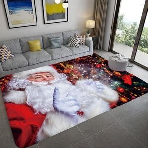 Carpets Christmas Door Mats Home Decor Stain Resistant Rug Year's Party Dining Table Accessories Kitchen Rectangular Floor