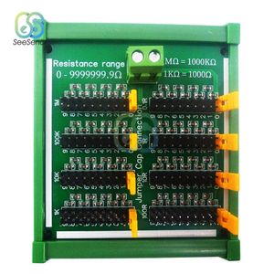 Programmierbares Potentiometermodul zur DIN-Schienenmontage, einstellbarer Widerstandsbereich 0-9999999R, Schritt 0,1R