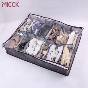 Storage Boxes MICCK Non-Woven Box Foldable Shoes Clothing Container Breathable Organizer Wardrobe Drawe Containers