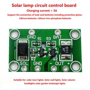 Scheda di controllo caricabatteria pannello solare automatico 3.7V 12V 24V 1A PCB ler Interruttore lampada da giardino cortile
