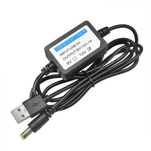Kabel wzmacniający ładunek USB DC 5V do 9 V/12V 1A stopnia Adapter konwertera 2.1x5,5 mm z komponentem
