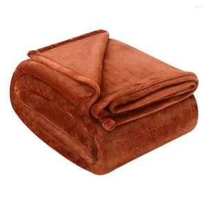 Blankets Fleece Blanket Fuzzy Soft Anti-Static Sofa Cover Noon Break Bedspread Winter Simple Style Bedding Throw For Bedroom