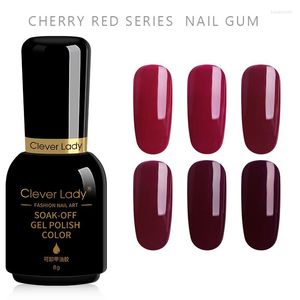 Gel per unghie 8ml Smalto Bottiglia di plastica Rosso Soak Off Base Top MAPRIMER COAT Smalto Manicure Unghie Art