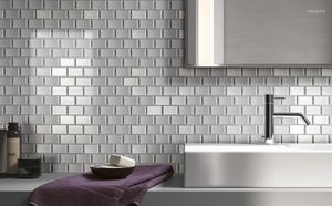 Наклейки на стенах водонепроницаемые плитки плитки плитки и приклеивание кухонной ванной комнаты 10 кусочков 12''x12 ''