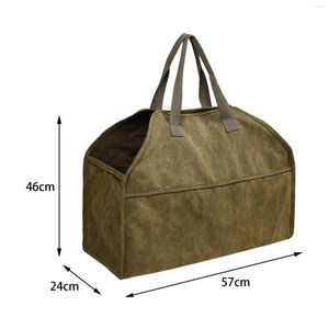 Sacos de armazenamento Bolsa de transportadora de envasas em grande capacidade para manter galhos atividades ao ar livre camping de lareira