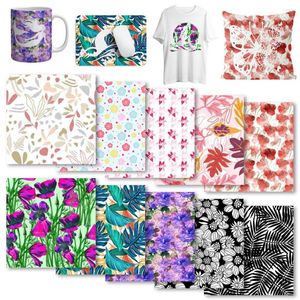 Window Stickers XFX Floral Infusible Transfer Ink Sheet 12x12 I Flowers SubliMation Paper för Cricut Joy Mug Press T-Shirt DIY