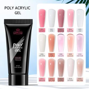 Nagelkit kit gel polska 25g transparent kamouflage färg fiber glas hård gelé snabb byggnad förlänga gummi akryl